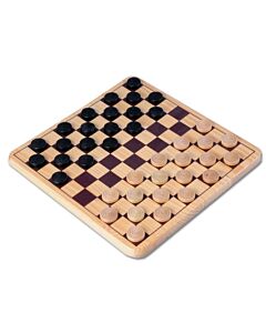 Houten Damspel Longfield games