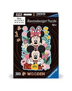 Houten puzzel Mickey & Minnie