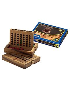 Houten Vier op een Rij spel