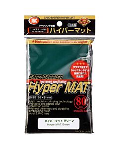 KMC Standard Sleeves - Hyper Mat Green (80 Sleeves)