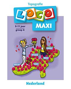 Maxi Loco boekje Topografie Nederland (Noordhoff) 9789001500320