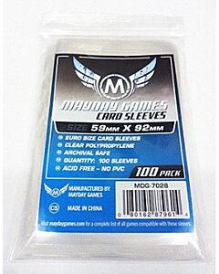 Euro Size Card Sleeves (59x92mm) clear (100)