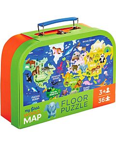 Mijn eerste wereldkaart vloerpuzzel