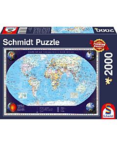Puzzel van wereldbol (Schmidt)