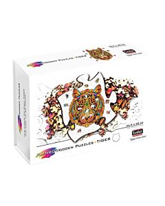 Rainbow wooden puzzle tiger