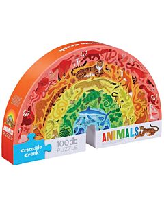 Rainbow animals Crocodile Creek puzzle 100
