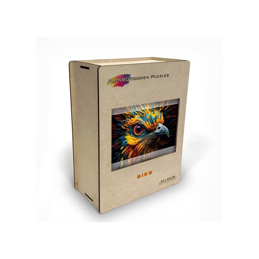 Rainbow Wooden Puzzles Bird