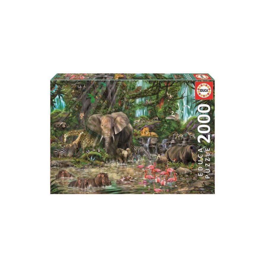 Educa Puzzle 2000 Afrikaanse Jungle - John M Enright