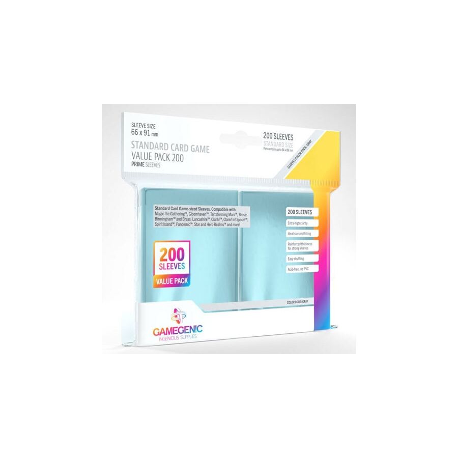 Standard Sleeves PRIME Value pack (Gamegenic)