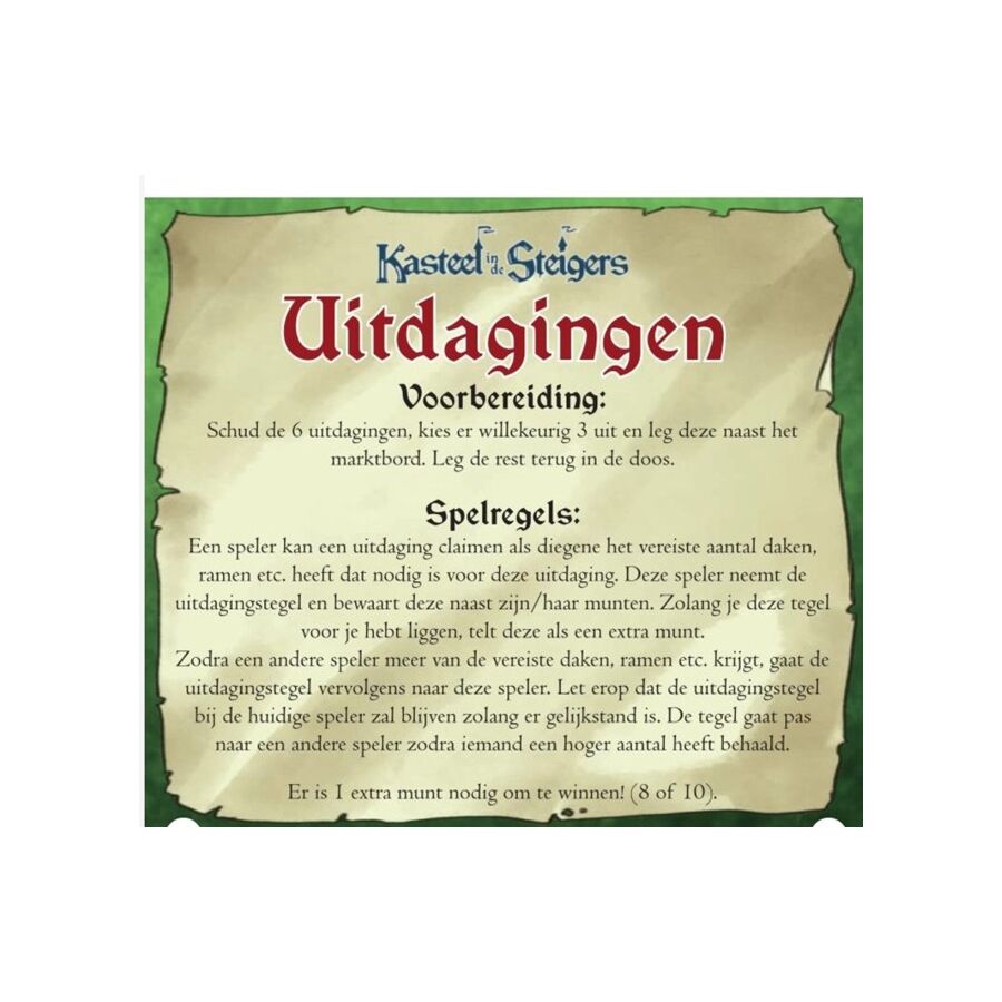 Kasteel in de Steigers: uitdagingen