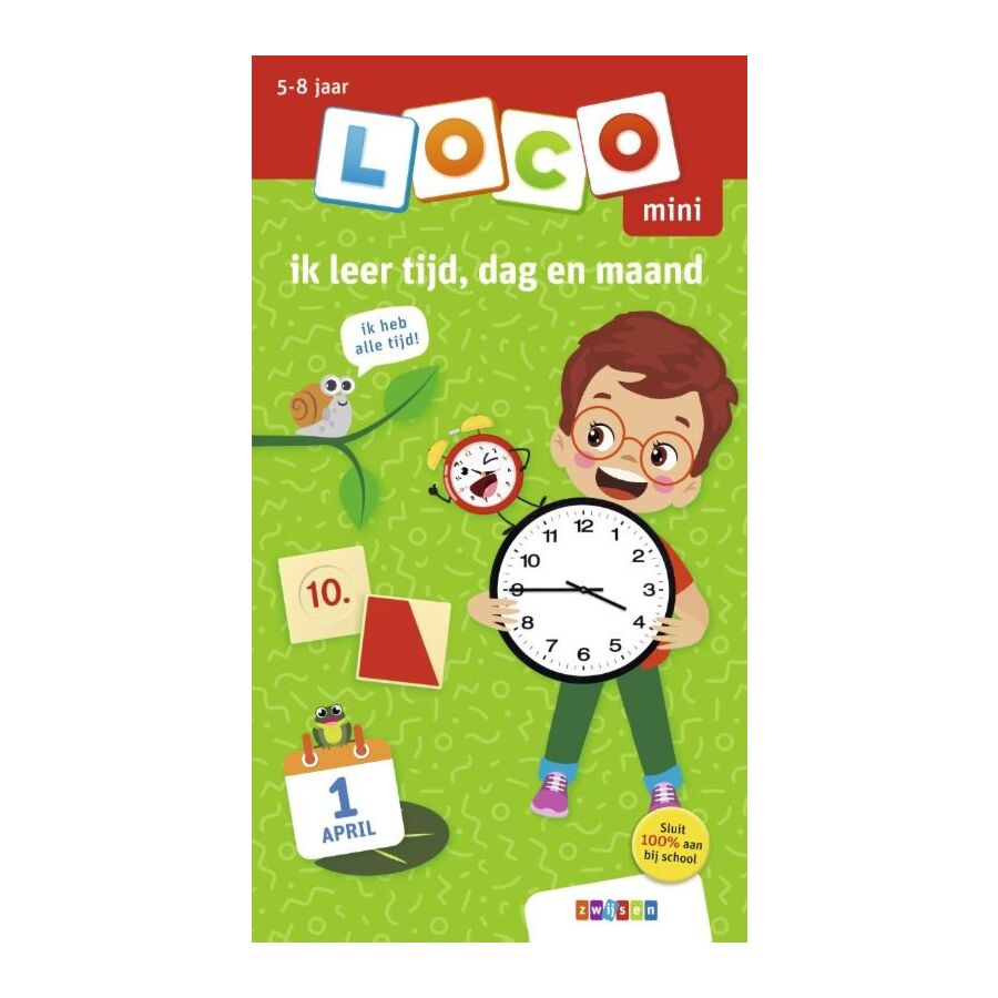 Loco Mini boekje Ik leer tijd, dag en maand (Zwijsen)