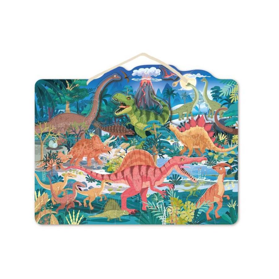 Magnetische puzzel met dino's