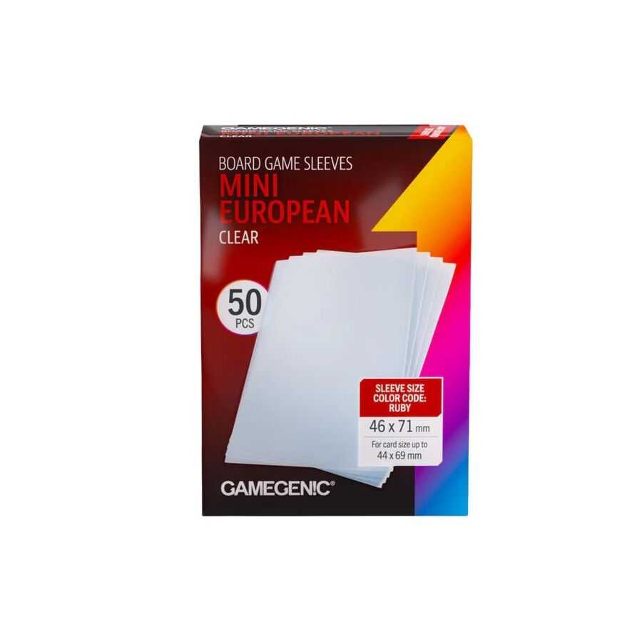 Mini European Board Game Sleeves Clear (Gamegenic)