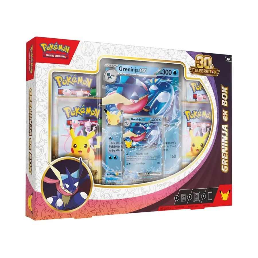 Pokemon 30th celebration greninja ex box