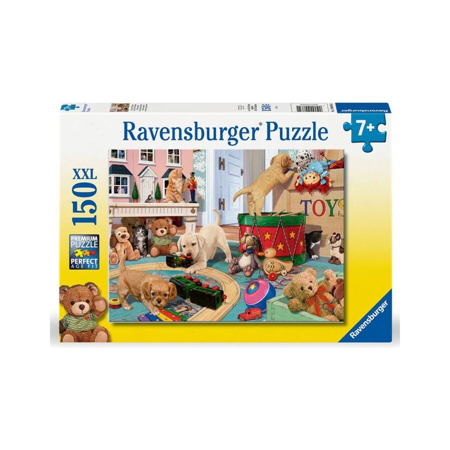 Ravensburger puzzel met spelende puppy's