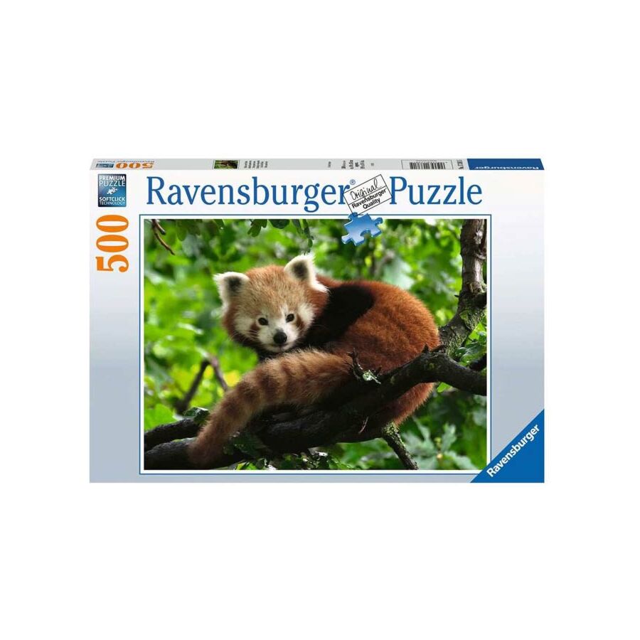 Schattige rode panda 500 stukjes