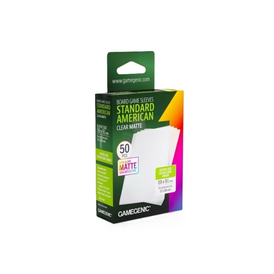 Standard American Board Game Sleeves MATTE