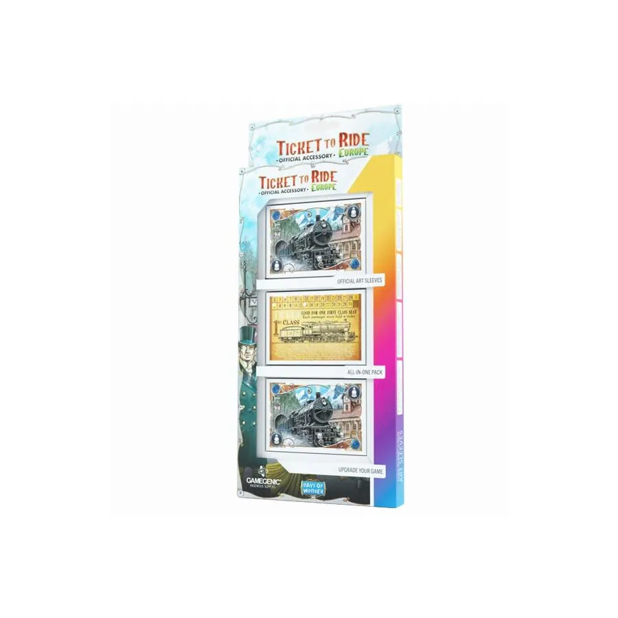 Ticket to Ride Europe Art Sleeves: sleeves with design Ticket to Ride Europe Art Sleeves: sleeves with design