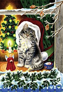 A Christmas Kitten (300) - SunsOut kerstpuzzel