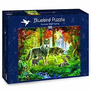 Bluebird Puzzle Summer Wolf Family