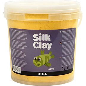 Grote pot Silk Clay kleur Geel (650g)