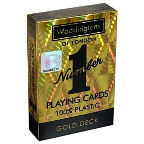 goudkleurige speelkaarten 100% plastiek