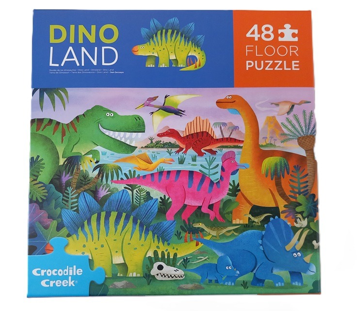 Vloerpuzzel Dinoland (48) - Crocodile Creek Legpuzzel