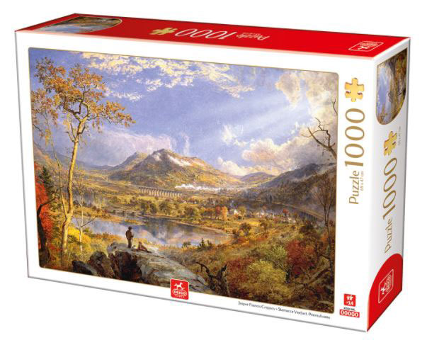 Francis Cropsey - Starrucca Viaduct Pennsylvania (1000) - Dtoys afbeelding