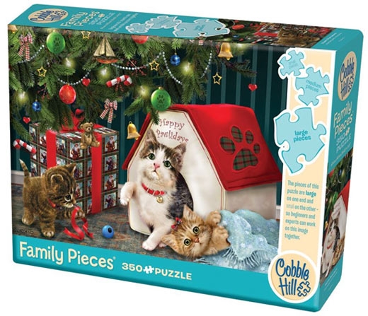 Happy Pawlidays (350) - familiepuzzel - Cobble Hill Legpuzzel|Legpuzzel - grote stukken