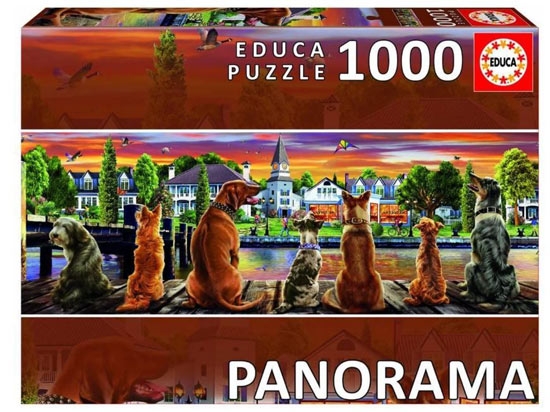 Chiens sur le quai (1000) - Educa Puzzle classique