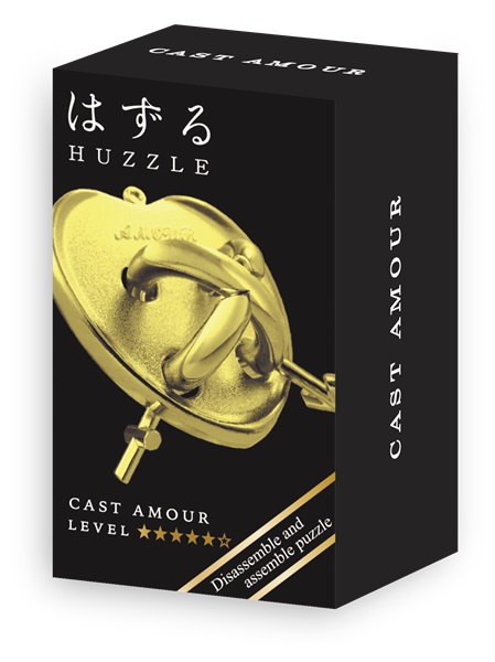 Cast Amour MINI (kleur goud) ***** - Huzzle (Hanayama) Cast Puzzle