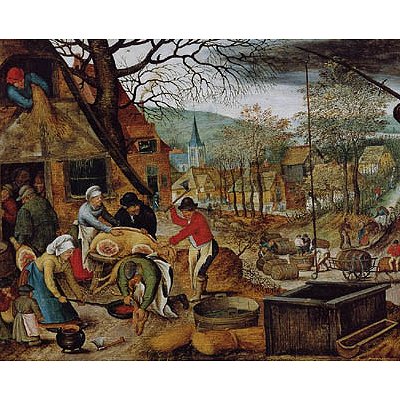 Brueghel - Autumn (1000) - Dtoys  Legpuzzel afbeelding