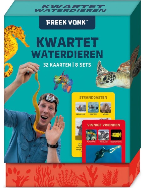 Kwartet Waterdieren Freek Vonk - Kaartspel|Educatief