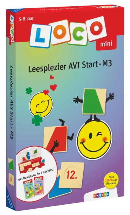 Loco Mini pakket Leesplezier AVI Start – M3 - Zwijsen Mini Loco