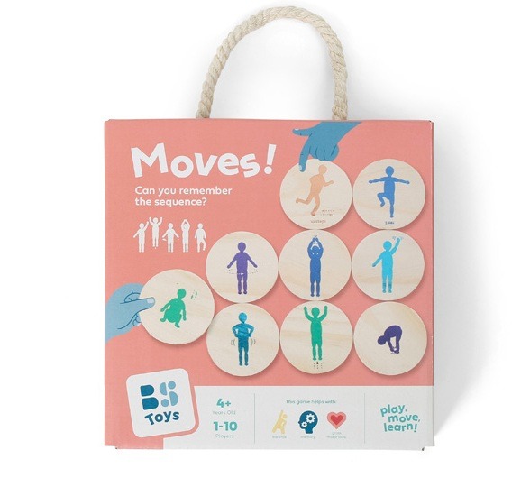 Moves (bewegingsspel) - BS Spel Groot Formaat|Houten spel afbeelding