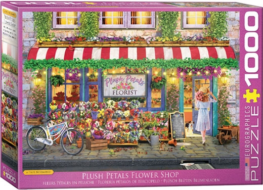 Plush Petals Flower Shop (1000) - Eurographics  Legpuzzel afbeelding