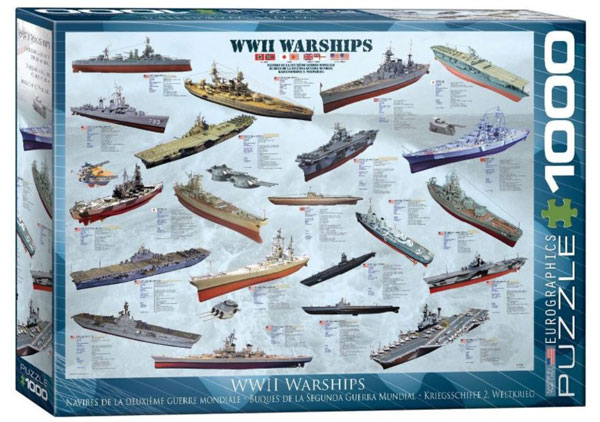 WW II Warships (1000) - Eurographics  Legpuzzel afbeelding