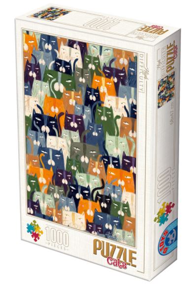 Andrea Kürti - Cats (1000) - Dtoys  Legpuzzel afbeelding