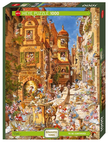 Romantic Town By Day (1000) - Heye  Legpuzzel afbeelding