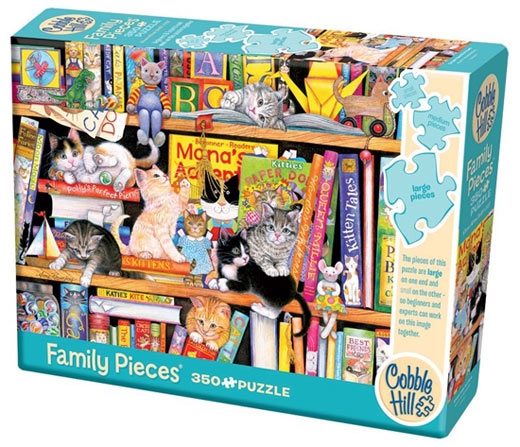 Storytime Kitties (350) - familiepuzzel - Cobble Hill Legpuzzel|Legpuzzel - grote stukken