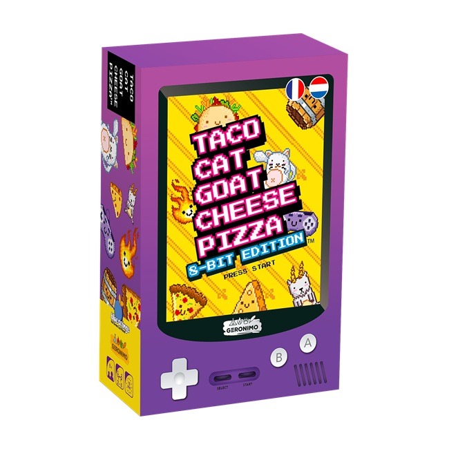 Taco Cat Goat Cheese Pizza: 8-bit edition - Blue Orange Kaartspel|Partyspel