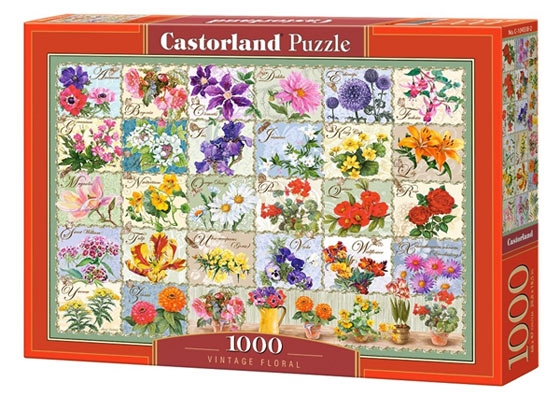 Vintage Floral (1000) - Castorland  Legpuzzel afbeelding