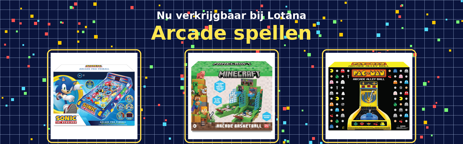 Arcade spellen beschikbaar